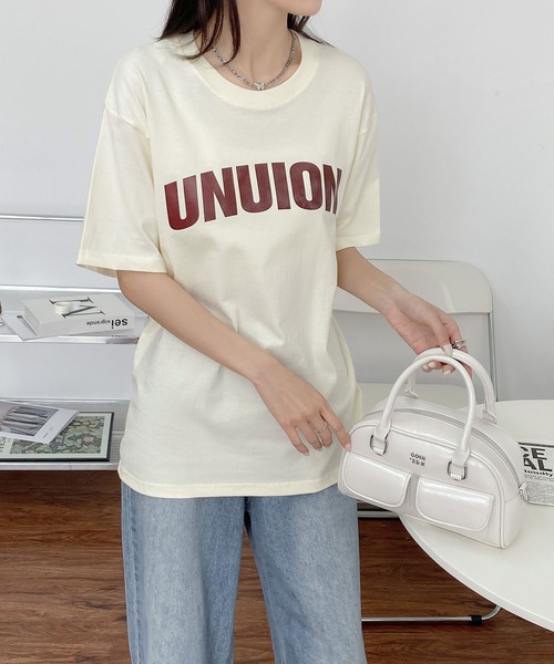MAISON DE THERESE（メゾン ド テレーズ）の「綿レギュラーフィット 半袖Tシャツ（Tシャツ/カットソー・レディース・ブラック/グレー/イエロー/ブラウン/グリーン/ライトグレー・M/L）」の12枚目の写真