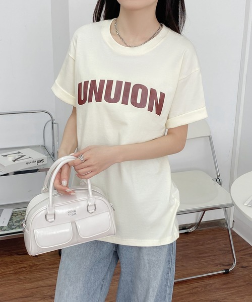 MAISON DE THERESE（メゾン ド テレーズ）の「綿レギュラーフィット 半袖Tシャツ（Tシャツ/カットソー・レディース・ブラック/グレー/イエロー/ブラウン/グリーン/ライトグレー・M/L）」の11枚目の写真