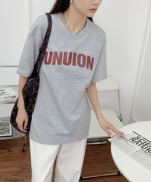 MAISON DE THERESE（メゾン ド テレーズ）の「綿レギュラーフィット 半袖Tシャツ（Tシャツ/カットソー・レディース・ブラック/グレー/イエロー/ブラウン/グリーン/ライトグレー・M/L）」の19枚目の写真