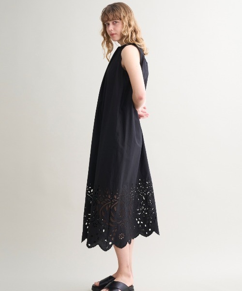 新品 THREE DOTS TURQUOISE Aラインワンピース スリー 新品 THREE DOTS TURQUOISE Aラインワンピース スリー