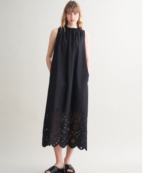 three dots(スリードッツ)の「トロピカル レースドレス(ワンピース・レディース・ブラック/ブルー系その他/ベージュ系その他/ピンク系その他・SMALL)」の12枚目の写真