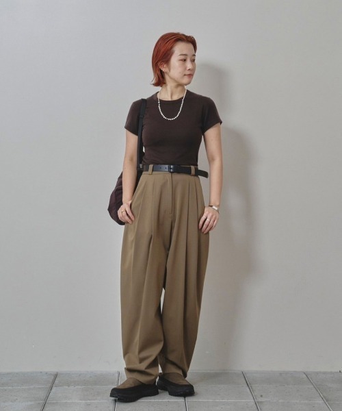 TODAYFUL（トゥデイフル）の「Compact Smooth T-shirts（Tシャツ