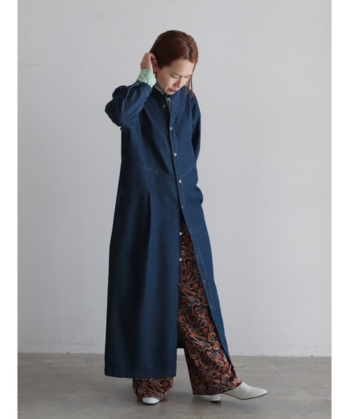 ライトOZデニム スタンド切替ワンピース | NOMBRE IMPAIR