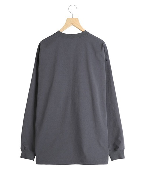 DAIWA PIER39（ダイワピア39）の「DAIWA PIER39 / ダイワ ピアサーティナイン：TECH DRAWSTRING L/S TEE：BE-40025[PIE]（Tシャツ/カットソー・メンズ・チャコールグレー/ブラック・M/L）」の4枚目の写真