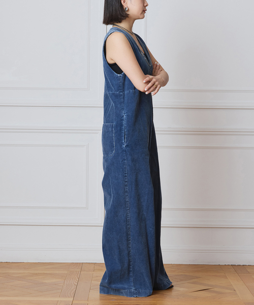 セール】IENA LA BOUCLE インディゴコーデュロイオールインワン