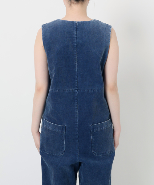 IENA LA BOUCLE（イエナラブークル）の「IENA LA BOUCLE インディゴコーデュロイオールインワン（つなぎ/オールインワン・レディース・ブルー・36/38）」の4枚目の写真