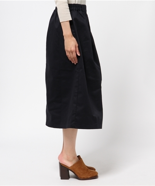 SEVENDAYS=SUNDAY（セブンデイズサンデイ）の「Ｔ／Ｃツイル起毛タックスカート（スカート・レディース・ベージュ/ネイビー/カーキ・LARGE/MEDIUM）」の5枚目の写真