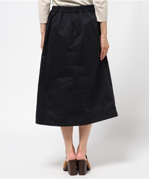 SEVENDAYS=SUNDAY（セブンデイズサンデイ）の「Ｔ／Ｃツイル起毛タックスカート（スカート・レディース・ベージュ/ネイビー/カーキ・LARGE/MEDIUM）」の6枚目の写真