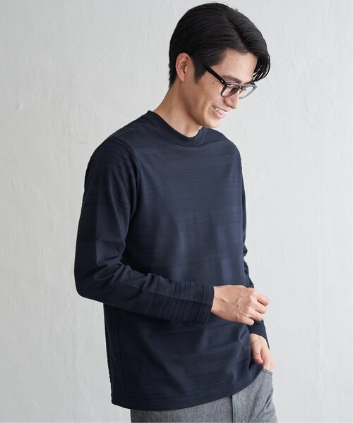 IKKA LOUNGE(イッカラウンジ)の「ランダムリップルボーダーロンT(Tシャツ/カットソー・メンズ・ワイン/ブラック/ホワイト/ネイビー・L/M/XL/S)」の16枚目の写真