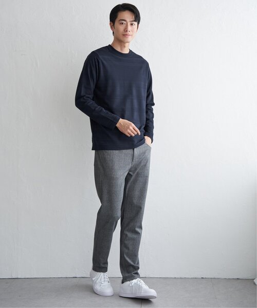 IKKA LOUNGE(イッカラウンジ)の「ランダムリップルボーダーロンT(Tシャツ/カットソー・メンズ・ワイン/ブラック/ホワイト/ネイビー・L/M/XL/S)」の17枚目の写真