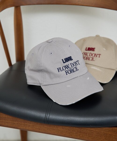 GALLARDAGALANTE（ガリャルダガランテ）の「ダメージロゴキャップ（ハット・レディース・グレー/ベージュ・FREE）」の2枚目の写真