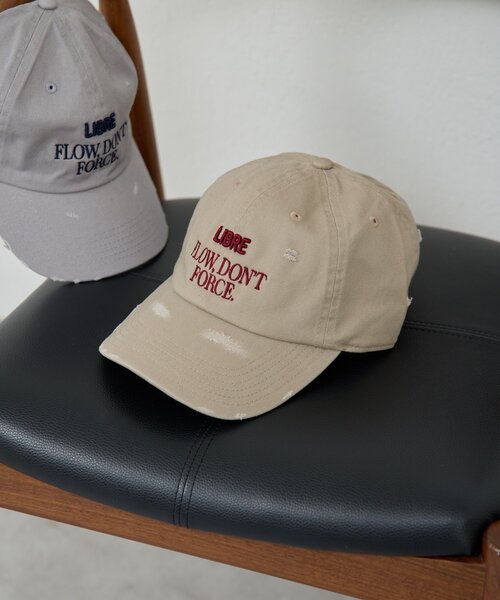 GALLARDAGALANTE（ガリャルダガランテ）の「ダメージロゴキャップ（ハット・レディース・グレー/ベージュ・FREE）」の6枚目の写真