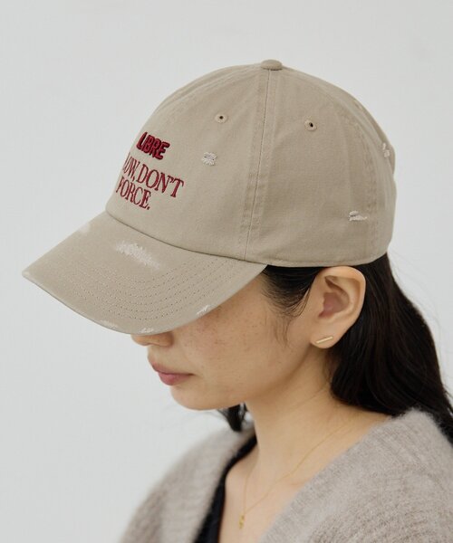 GALLARDAGALANTE（ガリャルダガランテ）の「ダメージロゴキャップ（ハット・レディース・グレー/ベージュ・FREE）」の8枚目の写真