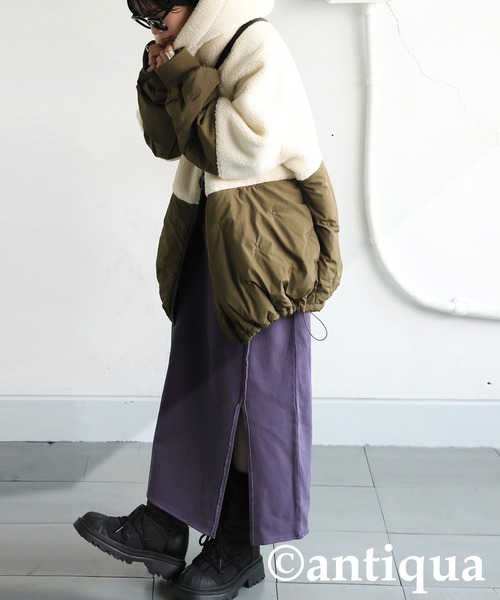 antiqua（アンティカ）の「中綿レースアップブーツ（ブーツ・レディース・ブラック・24/23/25）」の11枚目の写真