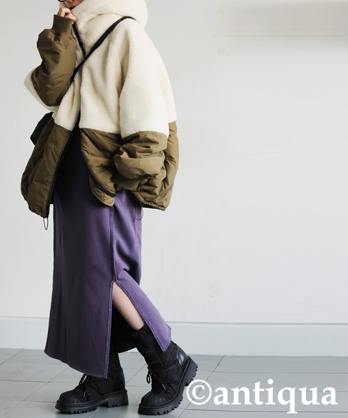 antiqua（アンティカ）の「中綿レースアップブーツ（ブーツ・レディース・ブラック・24/23/25）」の12枚目の写真