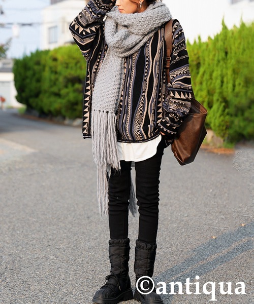 antiqua（アンティカ）の「中綿レースアップブーツ（ブーツ・レディース・ブラック・24/23/25）」の18枚目の写真