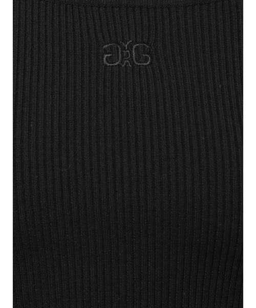 GYDA（ジェイダ）の「SymmetryGYDA ハーフスリーブニットトップス（ニット/セーター・レディース・パープル/オフホワイト/ブラック・FREE）」の8枚目の写真