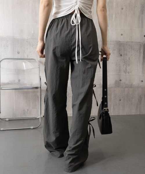 andmary カーゴパンツ MASONPRINCE カーゴパンツ ワイドシルエット ウエストゴム