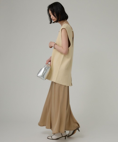 BABYLONE(バビロン)の「ブークレセッケツベスト(ベスト・レディース・ベージュ/ボルドー/ブラック・フリー)」の16枚目の写真