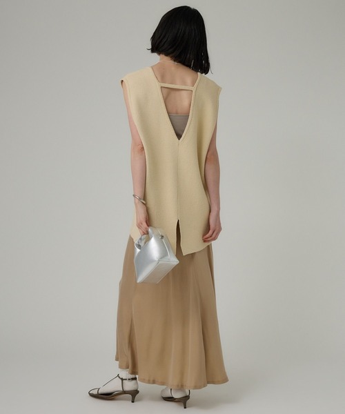 BABYLONE(バビロン)の「ブークレセッケツベスト(ベスト・レディース・ベージュ/ボルドー/ブラック・フリー)」の17枚目の写真