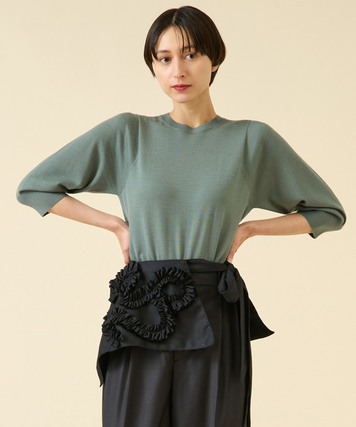martinique(マルティニーク)の「《定番》ESSENTIALプルオーバー(アンサンブル可)(ニット/セーター・レディース・ピンク/グリーン/ブラウン/グレー・FREE)」の1枚目の写真