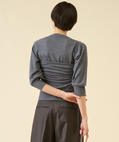 martinique(マルティニーク)の「《定番》ESSENTIALプルオーバー(アンサンブル可)(ニット/セーター・レディース・ピンク/グリーン/ブラウン/グレー・FREE)」の6枚目の写真
