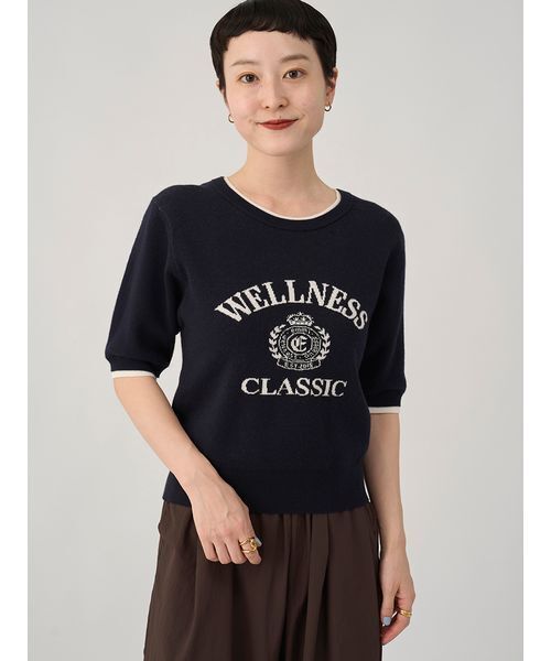 セール】【限定カラー】オーガニックコットンカレッジニットトップス