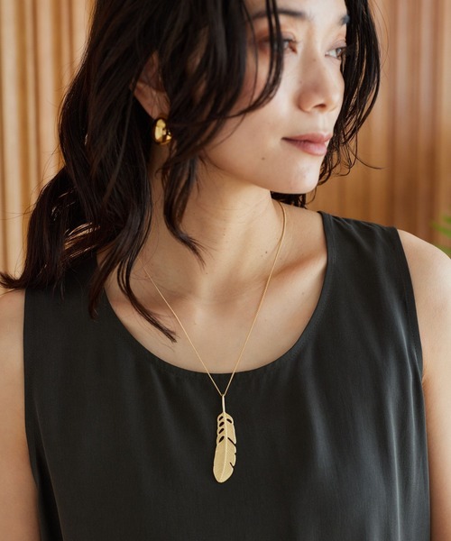 BARNYARDSTORM（バンヤードストーム）の「BARNYARDSTORM / フェザーネックレス（ネックレス・レディース・ゴールド/シルバー・FREE）」の2枚目の写真