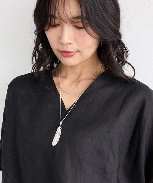 BARNYARDSTORM（バンヤードストーム）の「BARNYARDSTORM / フェザーネックレス（ネックレス・レディース・ゴールド/シルバー・FREE）」の6枚目の写真