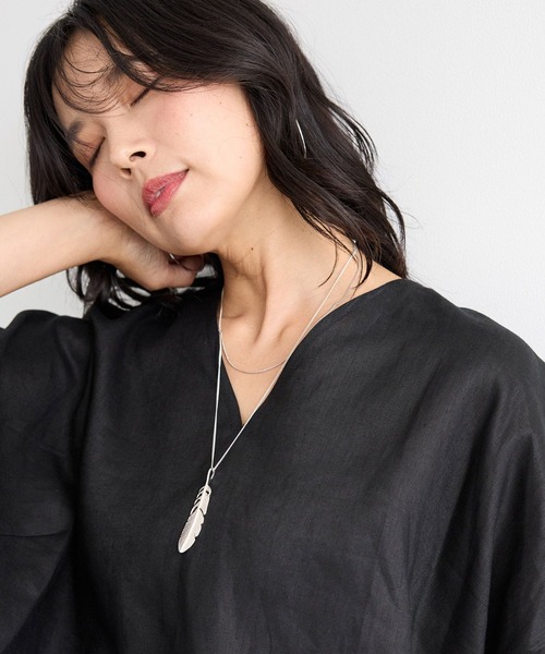 BARNYARDSTORM（バンヤードストーム）の「BARNYARDSTORM / フェザーネックレス（ネックレス・レディース・ゴールド/シルバー・FREE）」の5枚目の写真