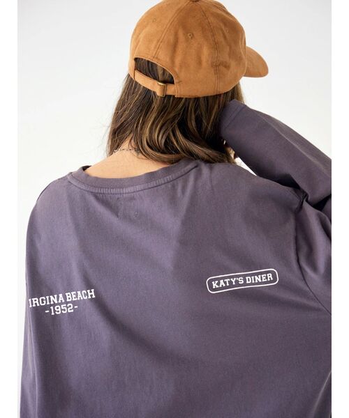 Ungrid（アングリッド）の「ロゴロングスリーブTee（Tシャツ/カットソー・レディース・オフホワイト/ターコイズブルー/ピンク/ネイビー・FREE）」の17枚目の写真