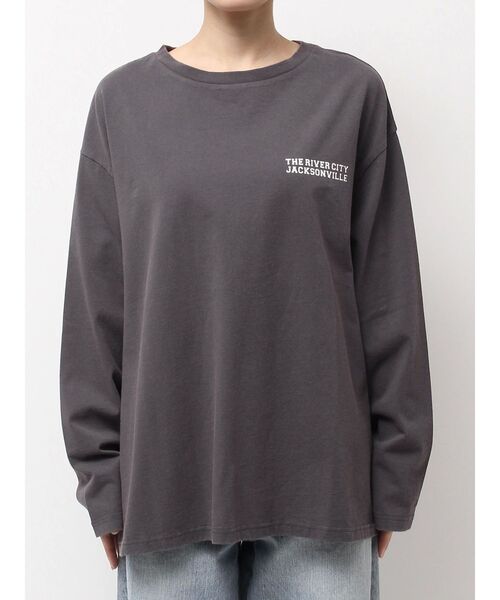 Ungrid（アングリッド）の「ロゴロングスリーブTee（Tシャツ/カットソー・レディース・オフホワイト/ターコイズブルー/ピンク/ネイビー・FREE）」の20枚目の写真