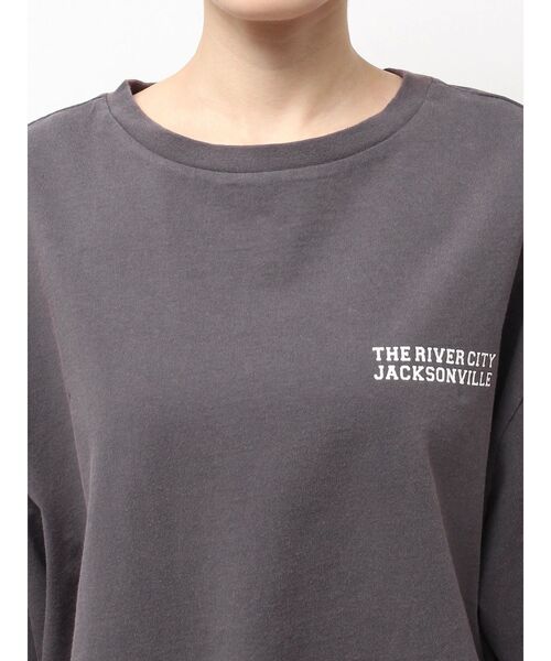 Ungrid（アングリッド）の「ロゴロングスリーブTee（Tシャツ/カットソー・レディース・オフホワイト/ターコイズブルー/ピンク/ネイビー・FREE）」の11枚目の写真