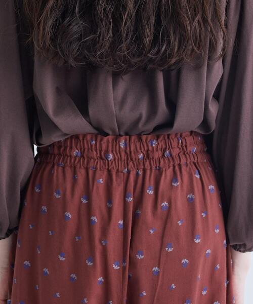 conges payes ADIEU TRISTESSE（コンジェ ペイエ アデュートリステス）の「フラワーカットジャカードパンツ（その他パンツ・レディース・グレー系その他/ブラウン系その他・38）」の17枚目の写真