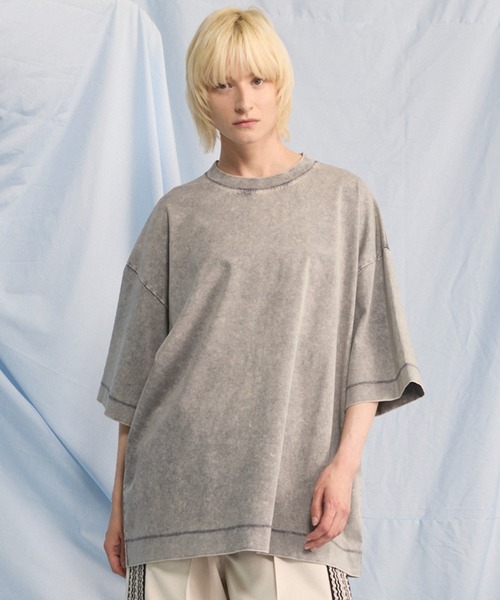 UNISEX》Extremely Cool Fade Smooth Prime-Over Crew Neck T-Shirt/超