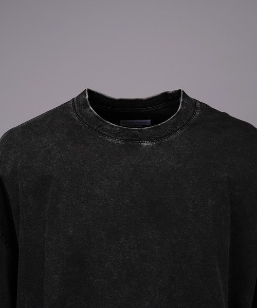MAISON SPECIAL(メゾンスペシャル)の「《UNISEX》Extremely Cool Fade Smooth Prime-Over Crew Neck T-Shirt/超冷感フェードスムースプライムオーバークルーネックTシャツ【MAISON SPECIAL/メゾンスペシャル】(Tシャツ/カットソー・メンズ・チャコールグレー/グレー・2/1/0)」の5枚目の写真