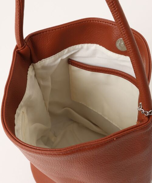 SANSeLF（サンセルフ）の「【SANSeLF】 バケツフォルムハンドバッグ ワンショルダー仕様  ミニマルユース saa25a041（ショルダーバッグ・レディース・ホワイト/ブラック/ライトブラウン・FREE）」の20枚目の写真