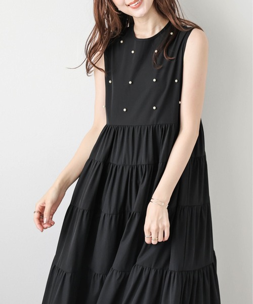 AMELY(エミリー)の「ティアードギャザーワンピース(ワンピース・レディース・ブラック/ネイビー・フリー)」の22枚目の写真