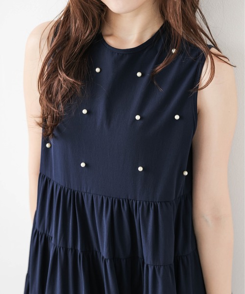 AMELY(エミリー)の「ティアードギャザーワンピース(ワンピース・レディース・ブラック/ネイビー・フリー)」の19枚目の写真