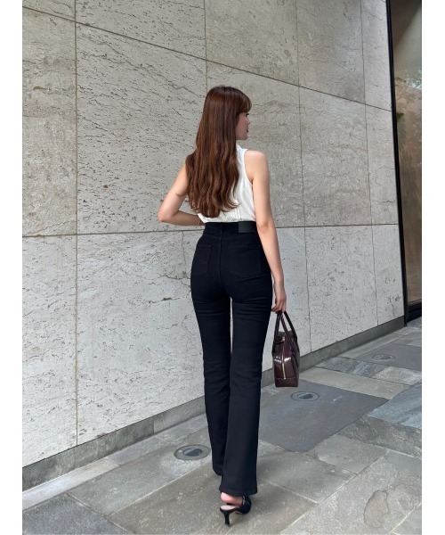Her lip to(ハーリップトゥー)の「Manon Pleated Peplum Top(シャツ/ブラウス・レディース・ホワイト/ブラック・S/M)」の21枚目の写真