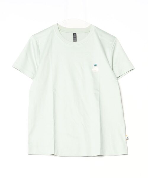 adidas(アディダス)の「アディダス adidas キャット パッチ グラフィック 半袖Tシャツ(Tシャツ/カットソー・レディース・ライトグリーン/ピンク/オフホワイト・M/L/XL)」の18枚目の写真