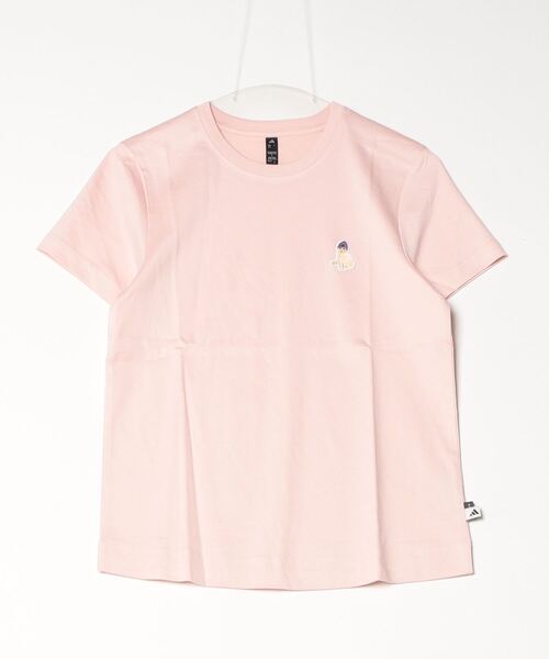 adidas(アディダス)の「アディダス adidas キャット パッチ グラフィック 半袖Tシャツ(Tシャツ/カットソー・レディース・ライトグリーン/ピンク/オフホワイト・M/L/XL)」の19枚目の写真