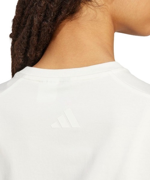 adidas(アディダス)の「アディダス adidas キャット パッチ グラフィック 半袖Tシャツ(Tシャツ/カットソー・レディース・ライトグリーン/ピンク/オフホワイト・M/L/XL)」の8枚目の写真