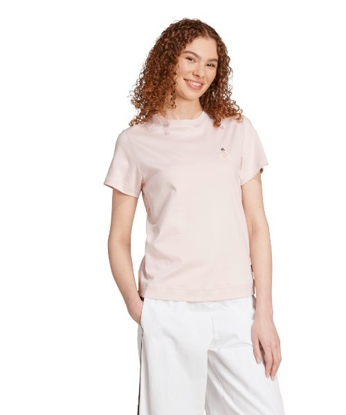 adidas(アディダス)の「アディダス adidas キャット パッチ グラフィック 半袖Tシャツ(Tシャツ/カットソー・レディース・ライトグリーン/ピンク/オフホワイト・M/L/XL)」の14枚目の写真