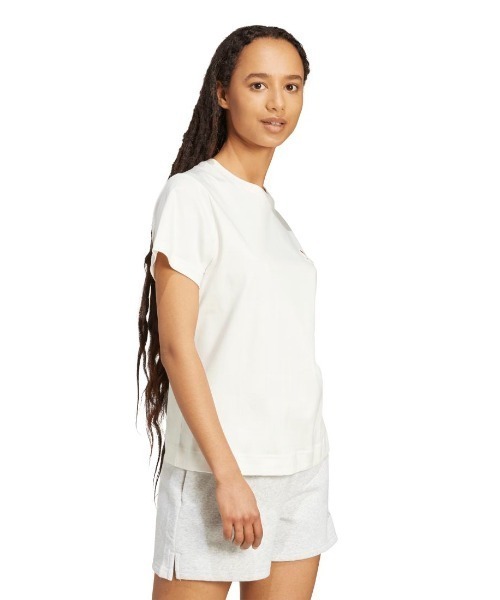 adidas(アディダス)の「アディダス adidas キャット パッチ グラフィック 半袖Tシャツ(Tシャツ/カットソー・レディース・ライトグリーン/ピンク/オフホワイト・M/L/XL)」の6枚目の写真