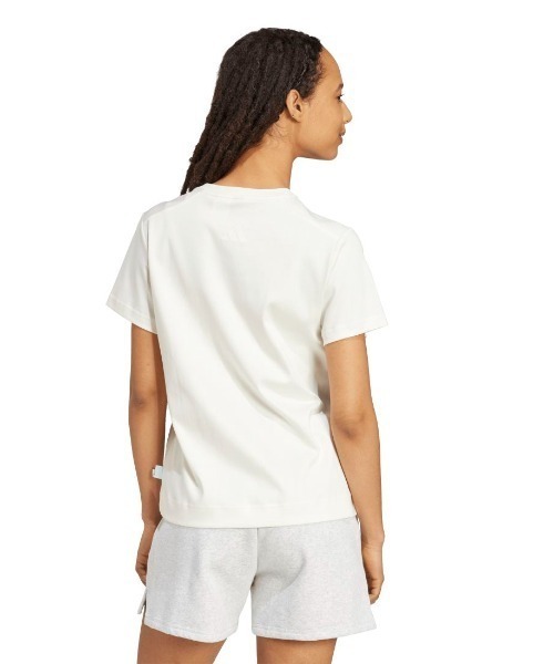 adidas(アディダス)の「アディダス adidas キャット パッチ グラフィック 半袖Tシャツ(Tシャツ/カットソー・レディース・ライトグリーン/ピンク/オフホワイト・M/L/XL)」の7枚目の写真
