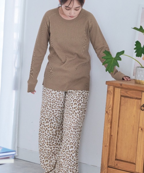 セール】【FRUIT OF THE LOOM】ワッフルルームウエアアニマルスキ