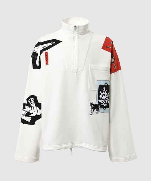 MIXED MEDIA / ハーフジップスウェット