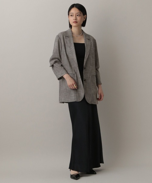 A part by（アパートバイ）の「ツイーディーカラミジャケット（テーラードジャケット・レディース・ブラウン/ブラック系その他2/ライトベージュ・FREE/SMALL）」の20枚目の写真