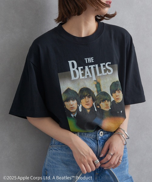 The Beatles(ザビートルズ)の「【THE FINAL VIEW】The Beatles / ビートルズ フォトプリントTシャツ(Tシャツ/カットソー・レディース・ブラック/グレー/ホワイト・M/L/XL)」の2枚目の写真